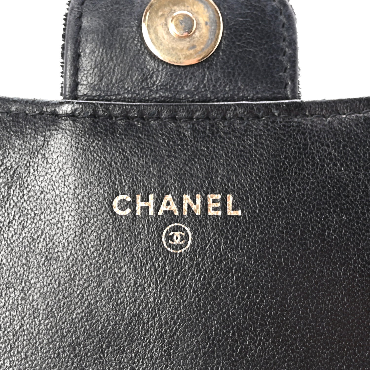 Chanel Velvet Quilted Wallet On Removable Chain Black 6 of 11