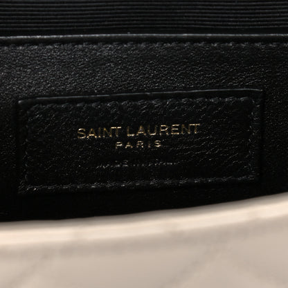 Saint Laurent Grain De Poudre Textured Mixed Matelasse Medium Triquilt Monogram Satchel Porcellana 7 of 13