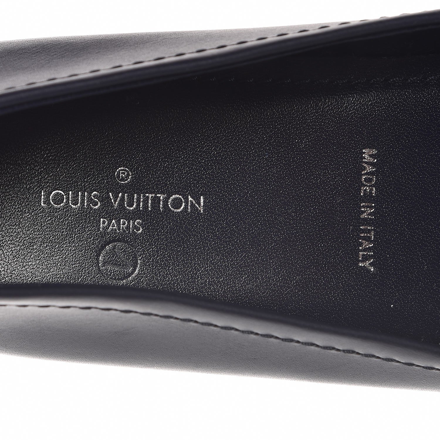 Louis Vuitton Calfskin Oxford Ballerina Flats 39 Navy 6 of 7