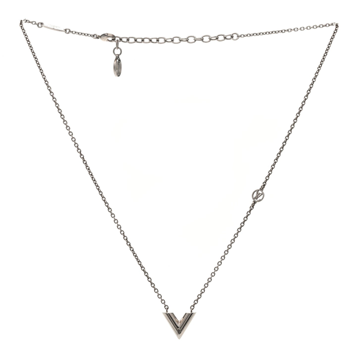 Metal Essential V Supple Necklace Silver