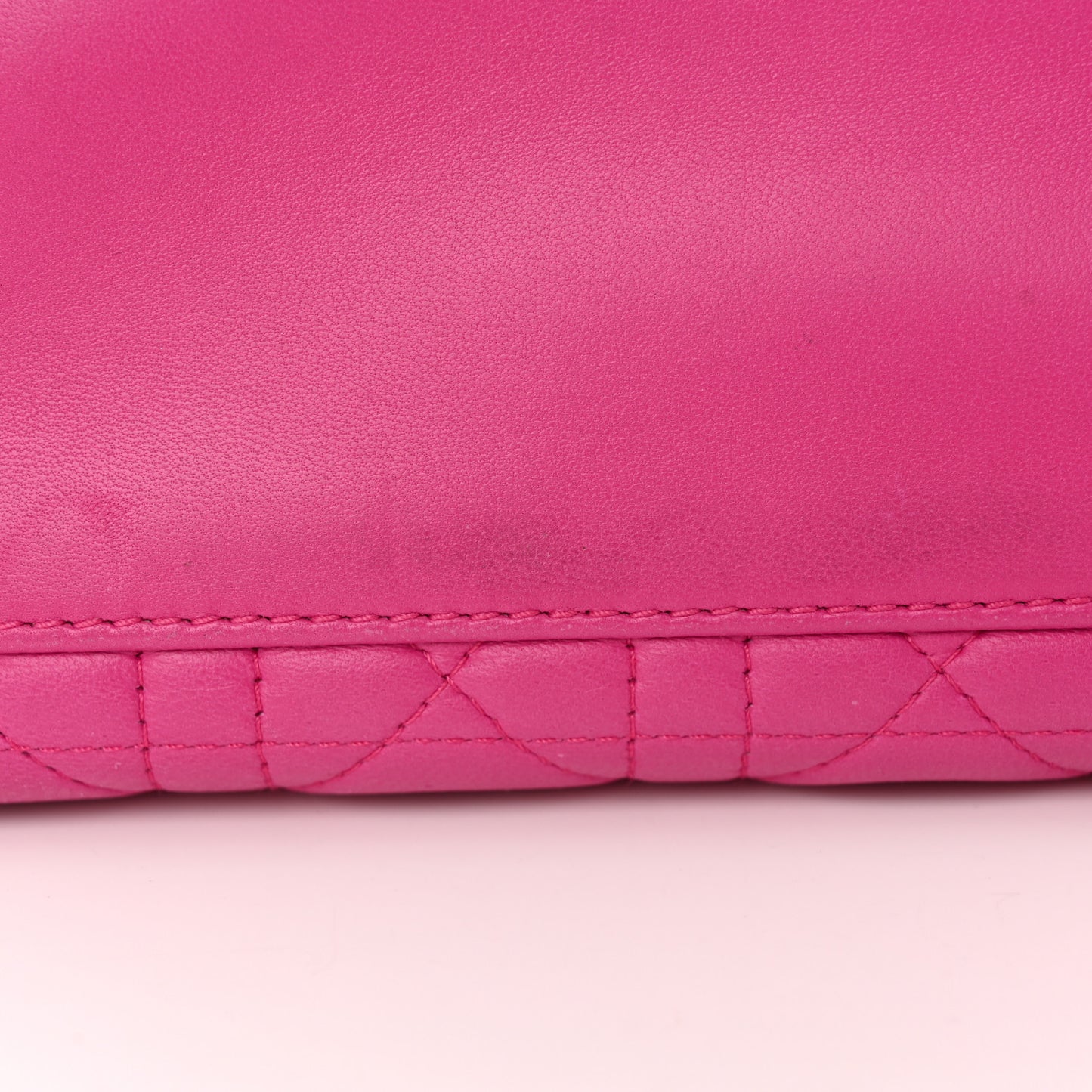 Lambskin Cannage Medium Lady Dior Pink