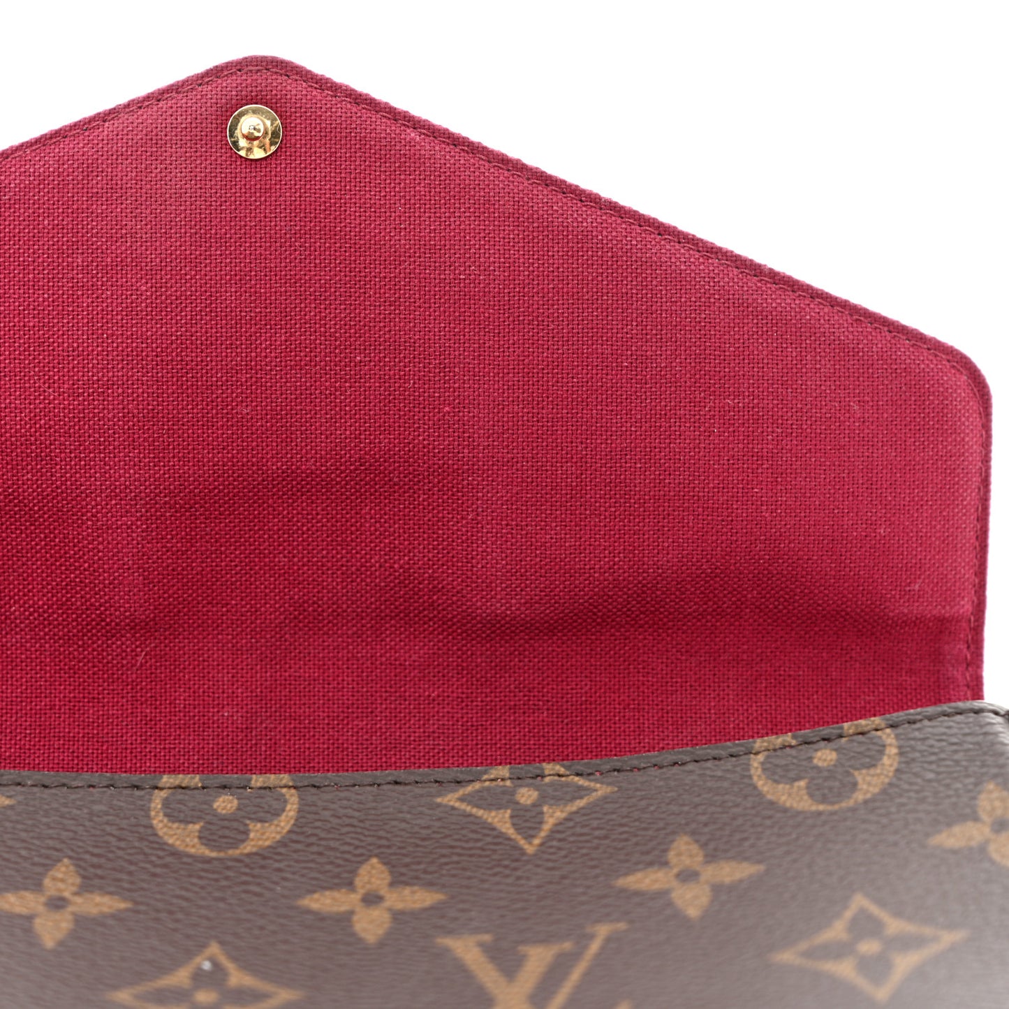 Monogram Pochette Felicie Chain Wallet Fuchsia