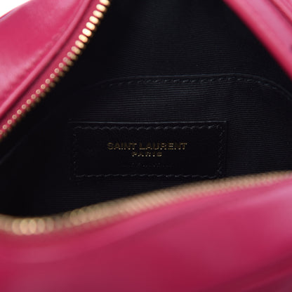 Saint Laurent Calfskin Matelasse Monogram Lou Belt Bag Bright Pink 8 of 10