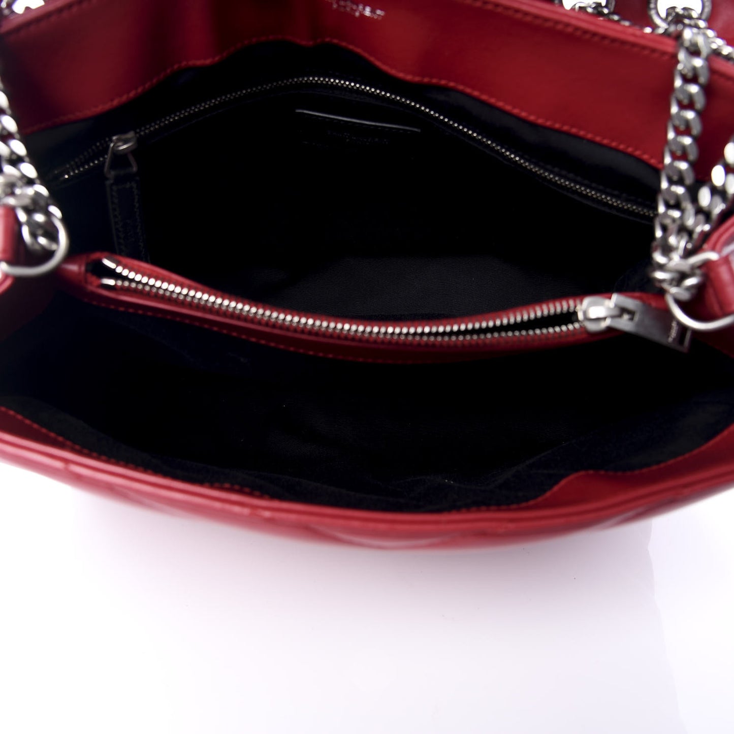 Calfskin Y Quilted Monogram Medium Loulou Chain Satchel Palissandre