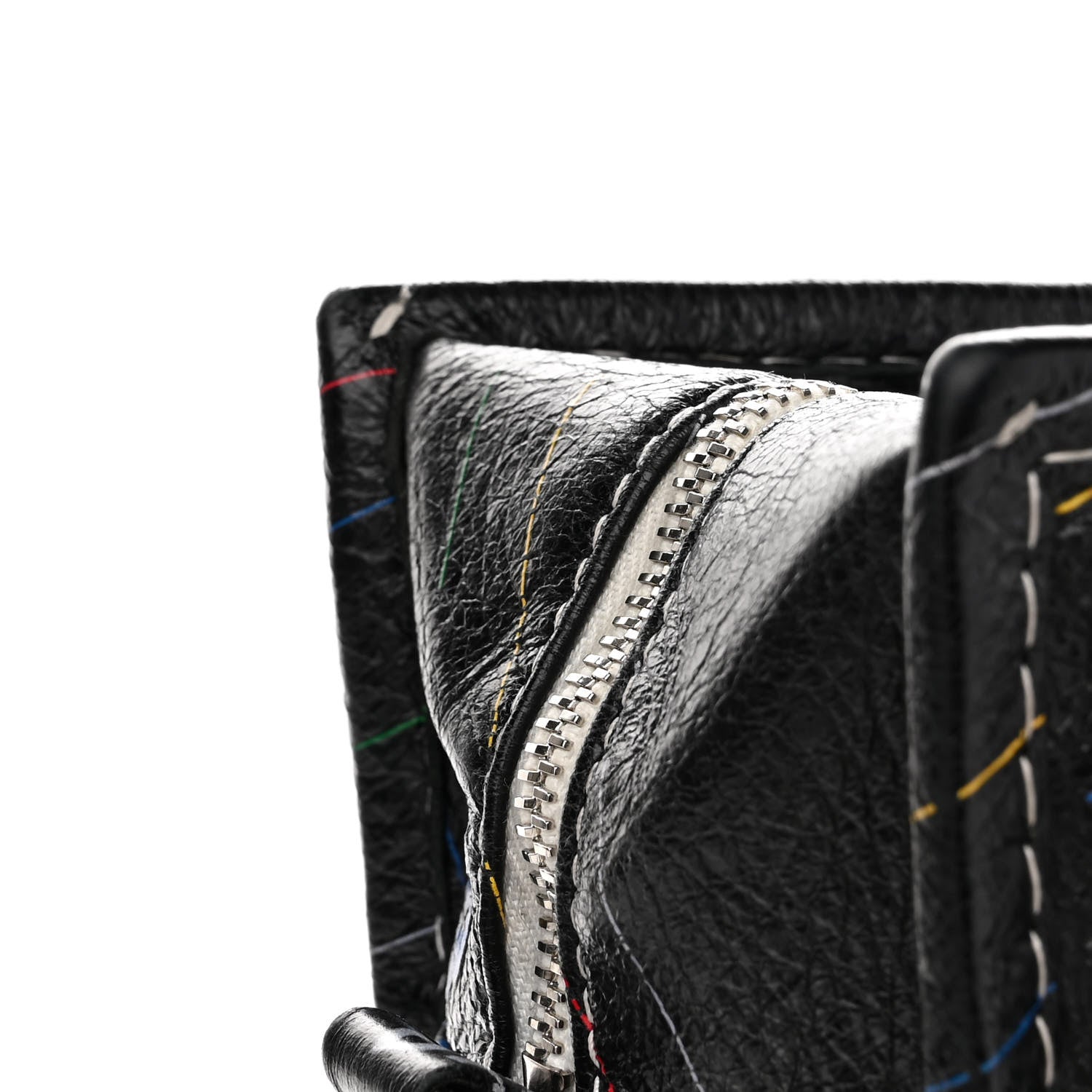 Balenciaga Agneau Arena Logo Multicolor Print XS Bazar Shopper Tote Black Multicolor 10 of 13