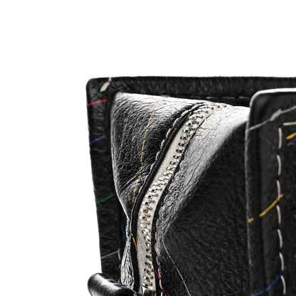 Balenciaga Agneau Arena Logo Multicolor Print XS Bazar Shopper Tote Black Multicolor 10 of 13