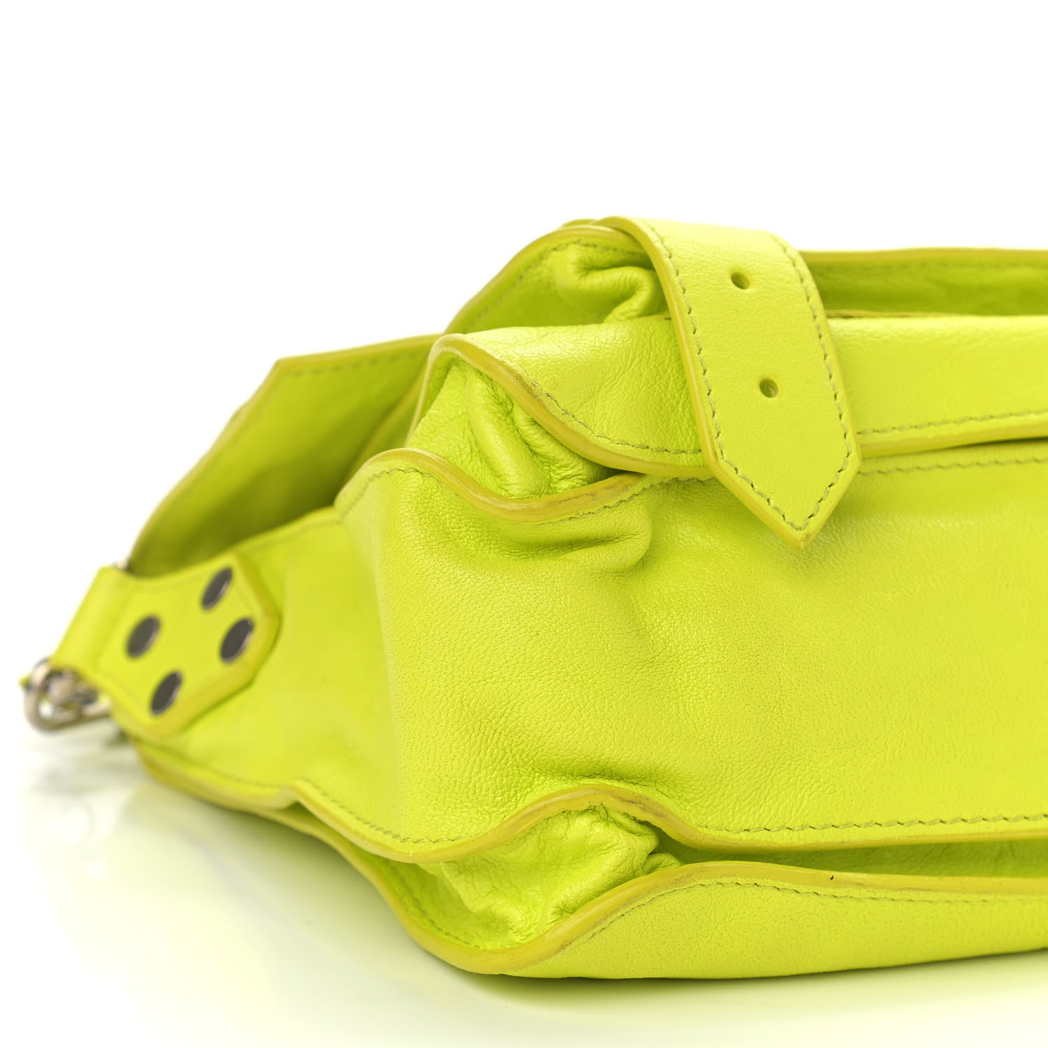 Proenza Schouler Lambskin PS1 Mini Pouch Messenger Sulfur 10 of 15