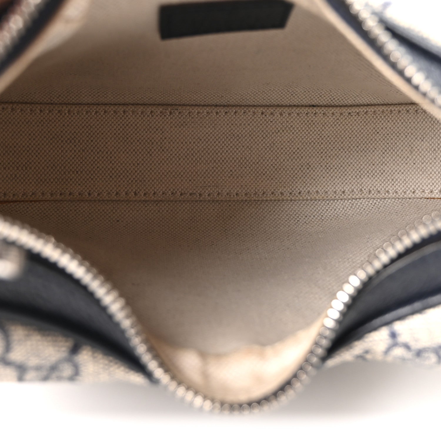 Gucci GG Supreme Monogram Textured Calfskin Web Small Attache Shoulder Bag Beige Blue 5 of 10