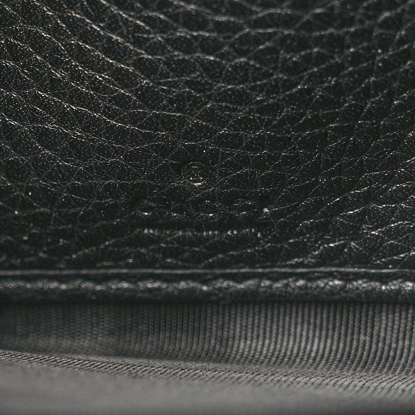 Pebbled Calfskin Dorian Zip Around Wallet Black