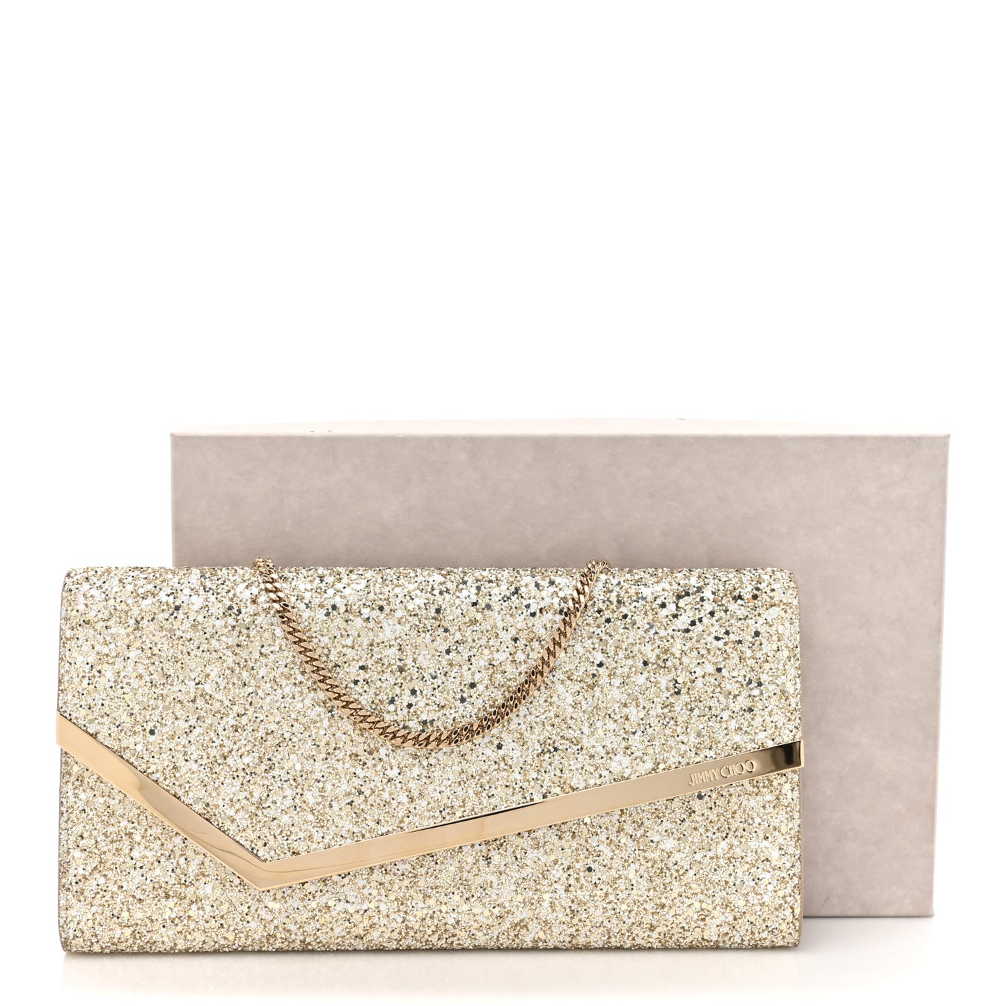 Glitter Erica Clutch Moon Sand