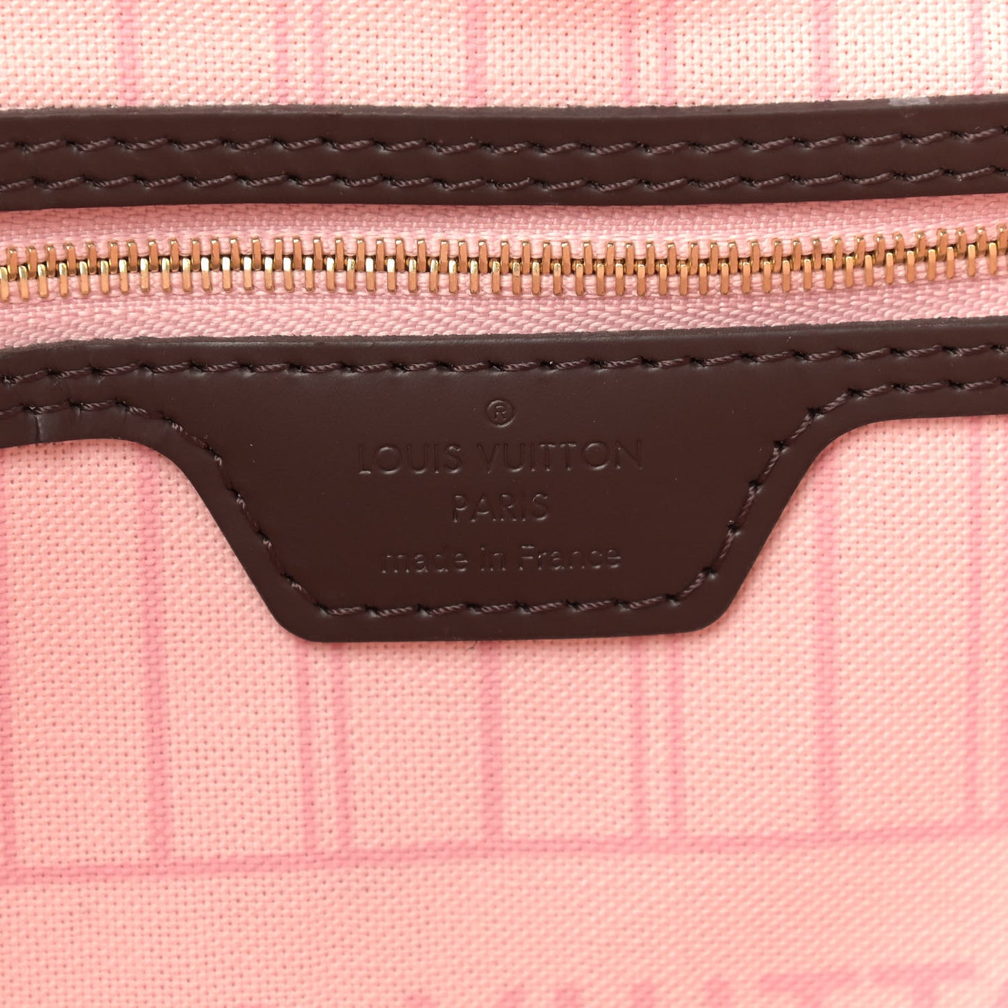 Damier Ebene Neo Neverfull MM Rose Ballerine