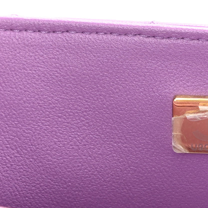 Chanel Lambskin Quilted Mini Rectangular Flap Purple 7 of 11