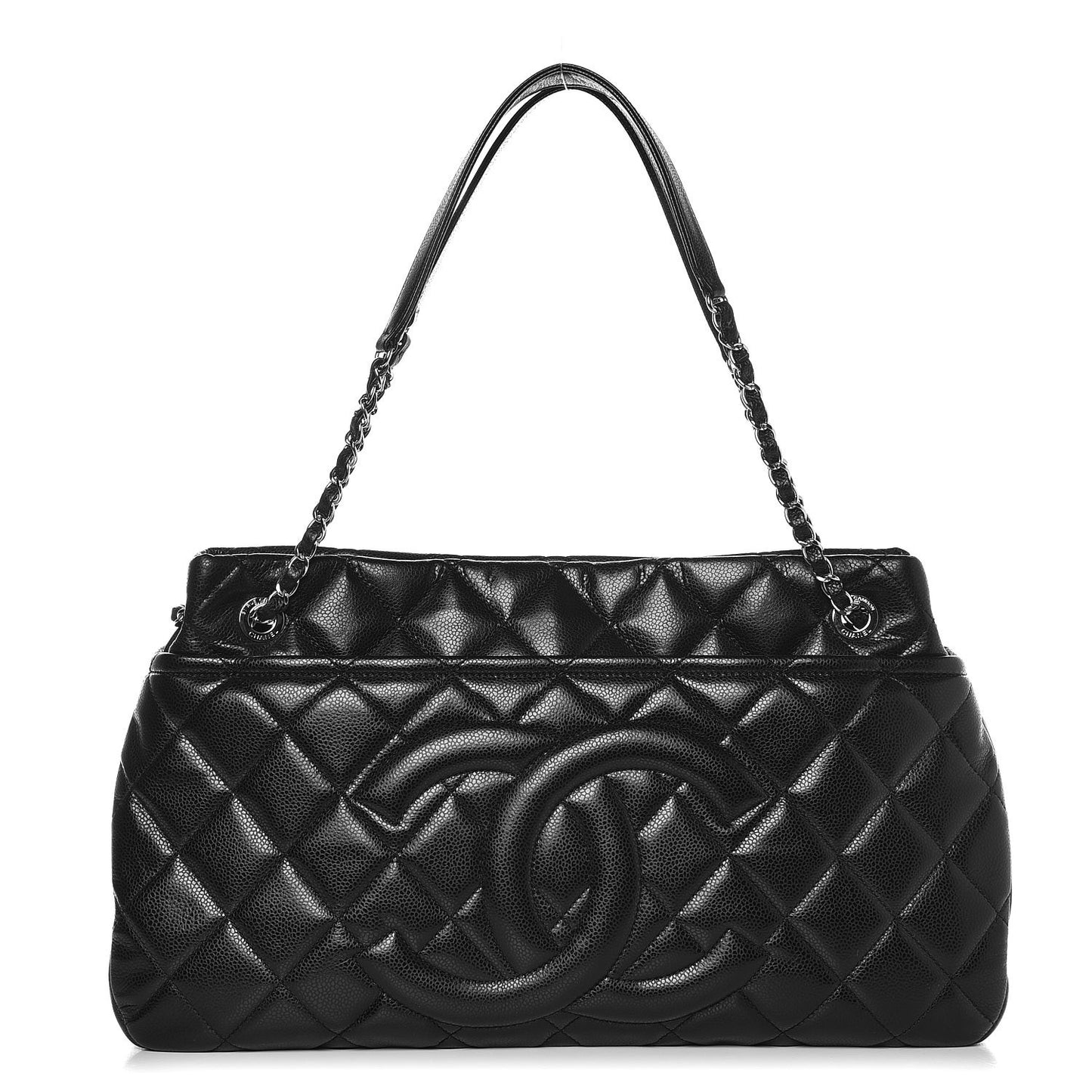 Caviar Quilted CC Timeless Soft Tote Black