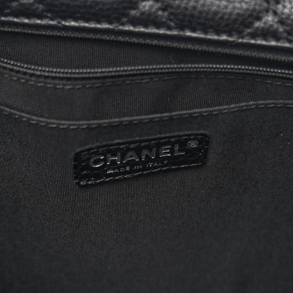 Chanel Calfskin Quilted Small XXL Travel Flap Bag Black 6 of 11
