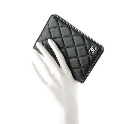 Chanel Lambskin Quilted Passport Holder Black 2 of 16