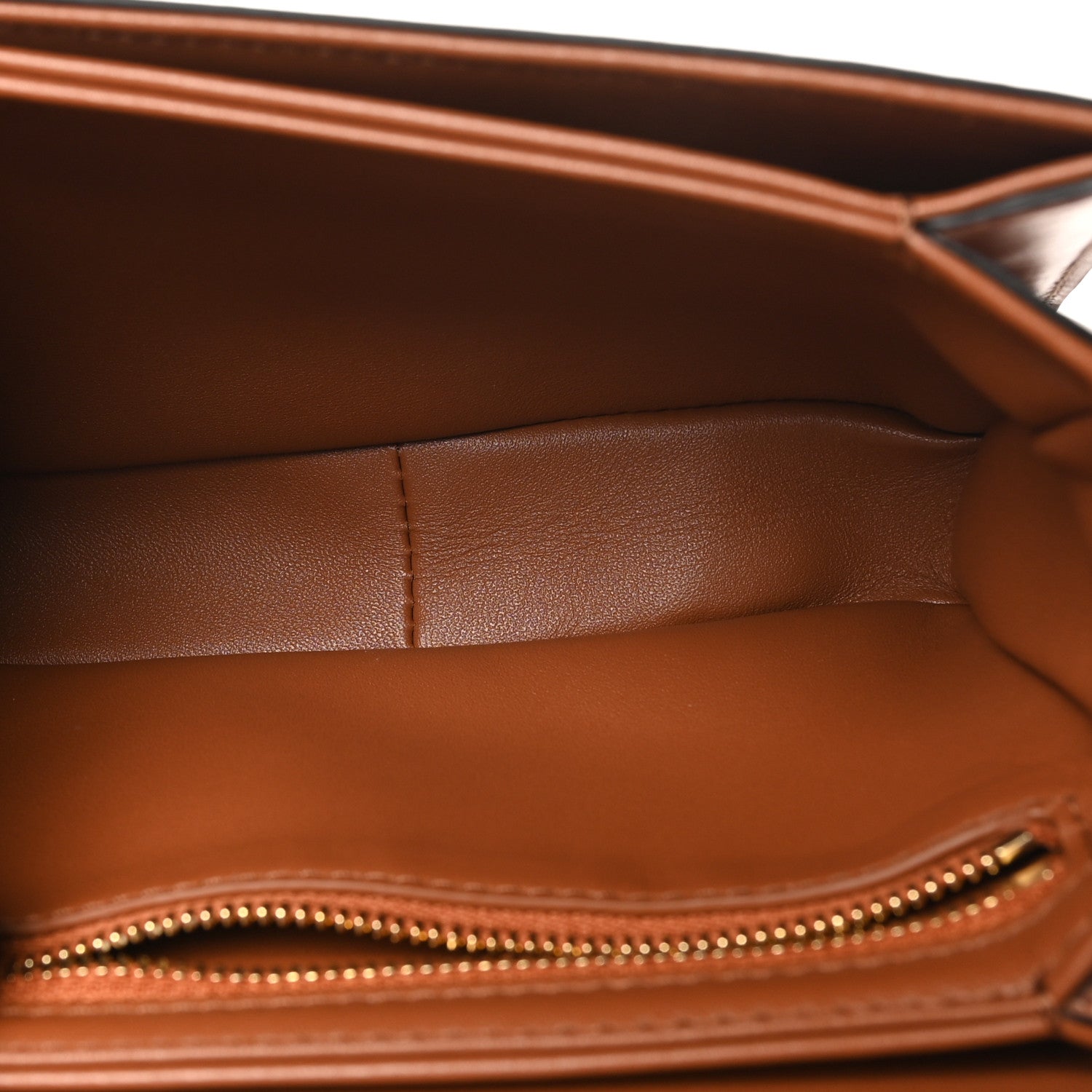Celine Shiny Calfskin Teen Triomphe Tan 5 of 10