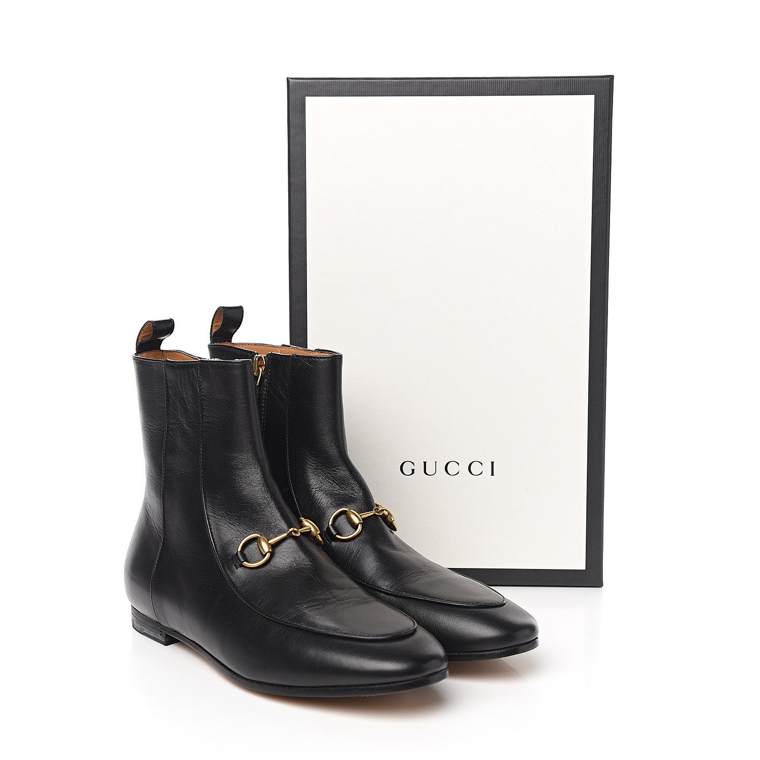 Gucci Malaga Kid Womens Jordaan Ankle Boots 35.5 Black 9 of 9