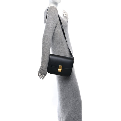 Celine Box Calfskin Medium Classic Box Flap Bag Black 2 of 10