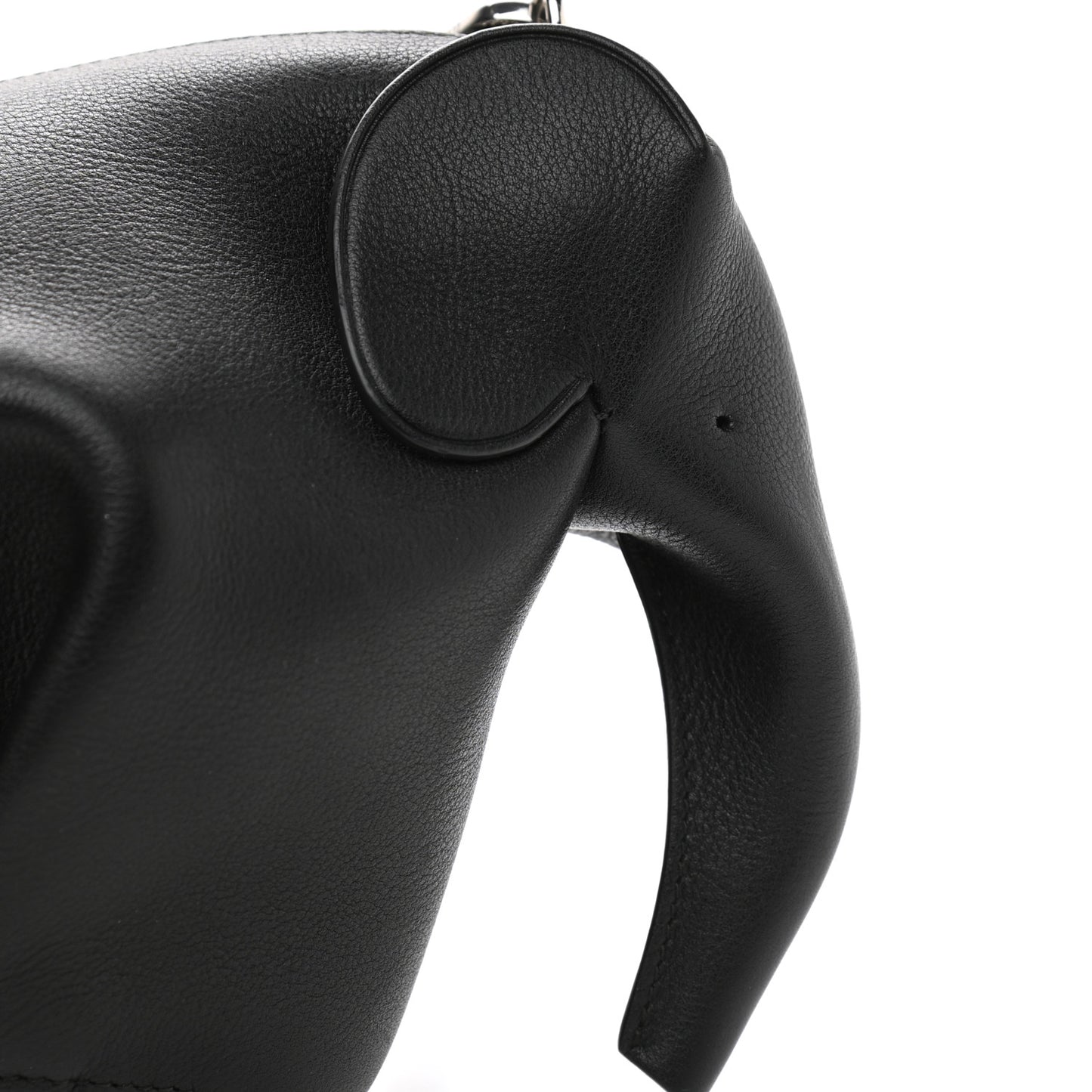 Calfskin Mini Elephant Crossbody Bag Black