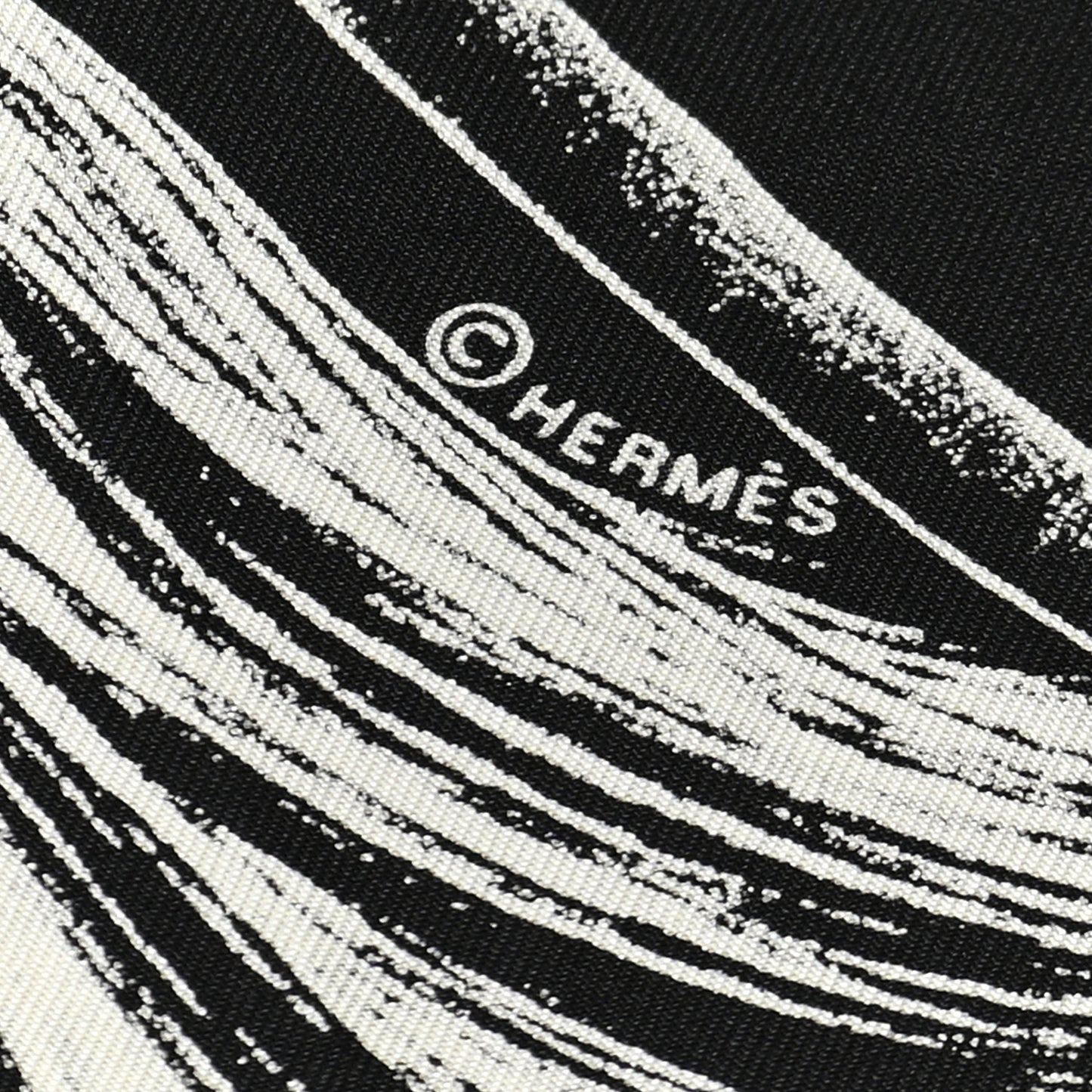 Silk Projets Carres Scarf 90 Black White