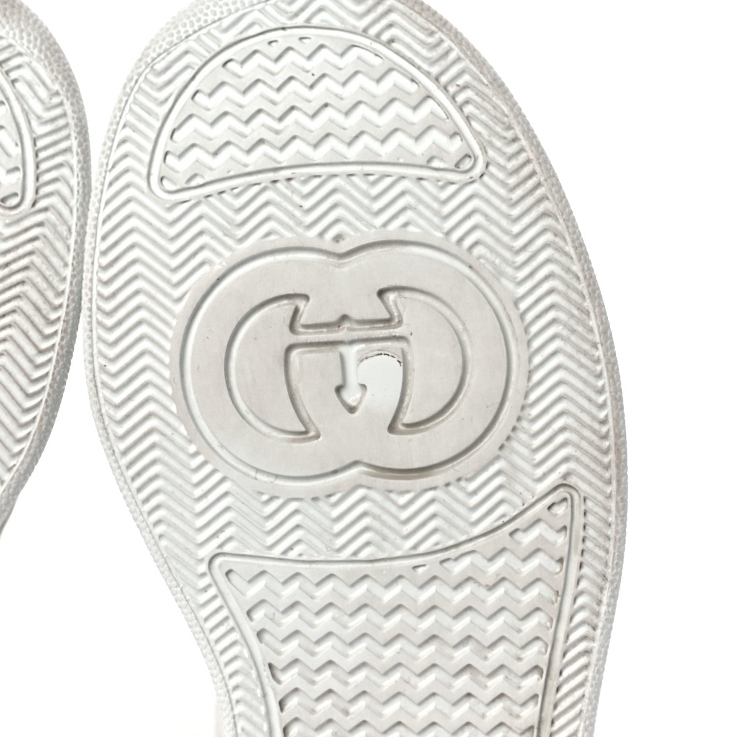 Gucci Calfskin GG Tennis Embossed Perforated Womens Platform 55mm Sneakers 39 Great White 6 of 9