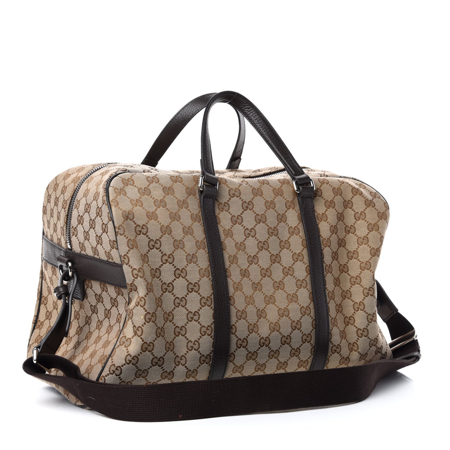 Monogram Dollar Calfskin Boston Duffle Bag Beige Ebony Testa di Moro Marrone Scuro