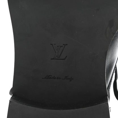 Louis Vuitton Calfskin Wonderland Flat Ranger Boots 37 Black 7 of 8
