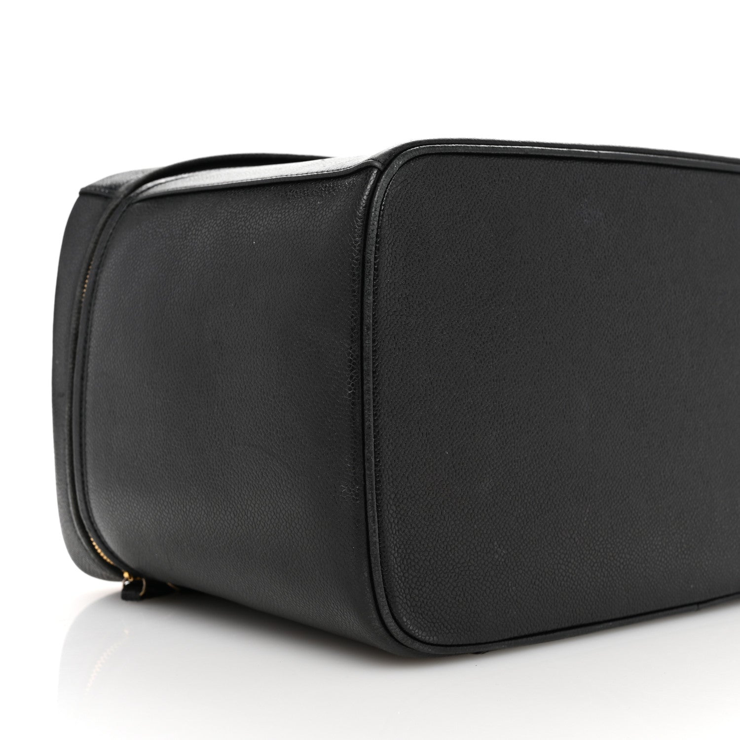 Chanel Caviar Timeless CC Large Cosmetic Train Case Black 9 of 13