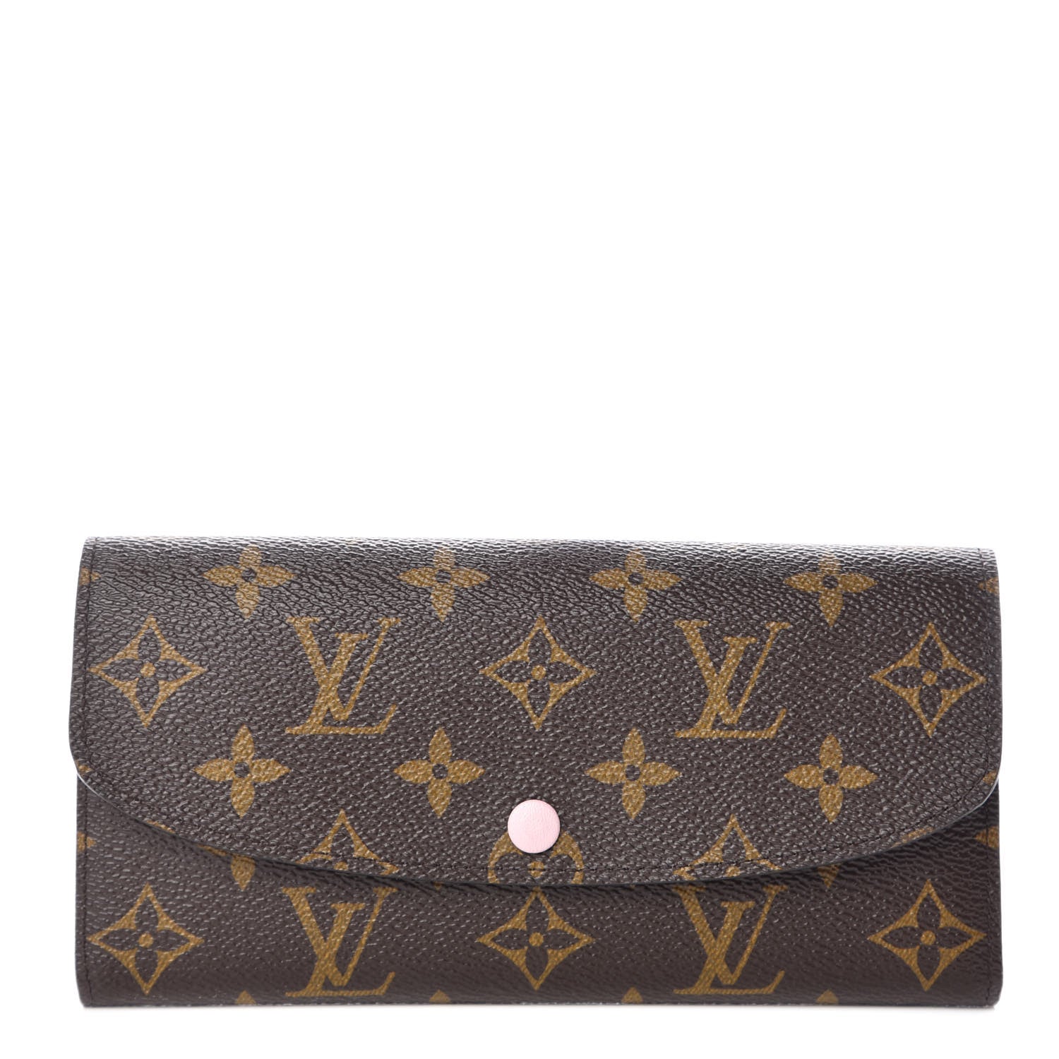 Louis Vuitton Monogram Emilie Wallet Rose Ballerine 1 of 9