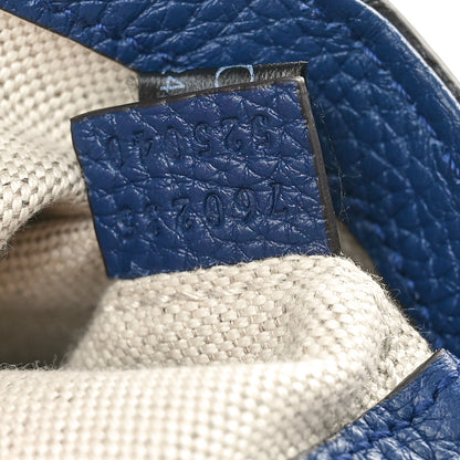 Gucci Piuma Calfskin Jumbo GG Embossed Small Messenger Bag Blue 7 of 11