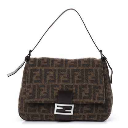 Fendi Wool Zucca Mama Baguette Tobacco 1 of 11