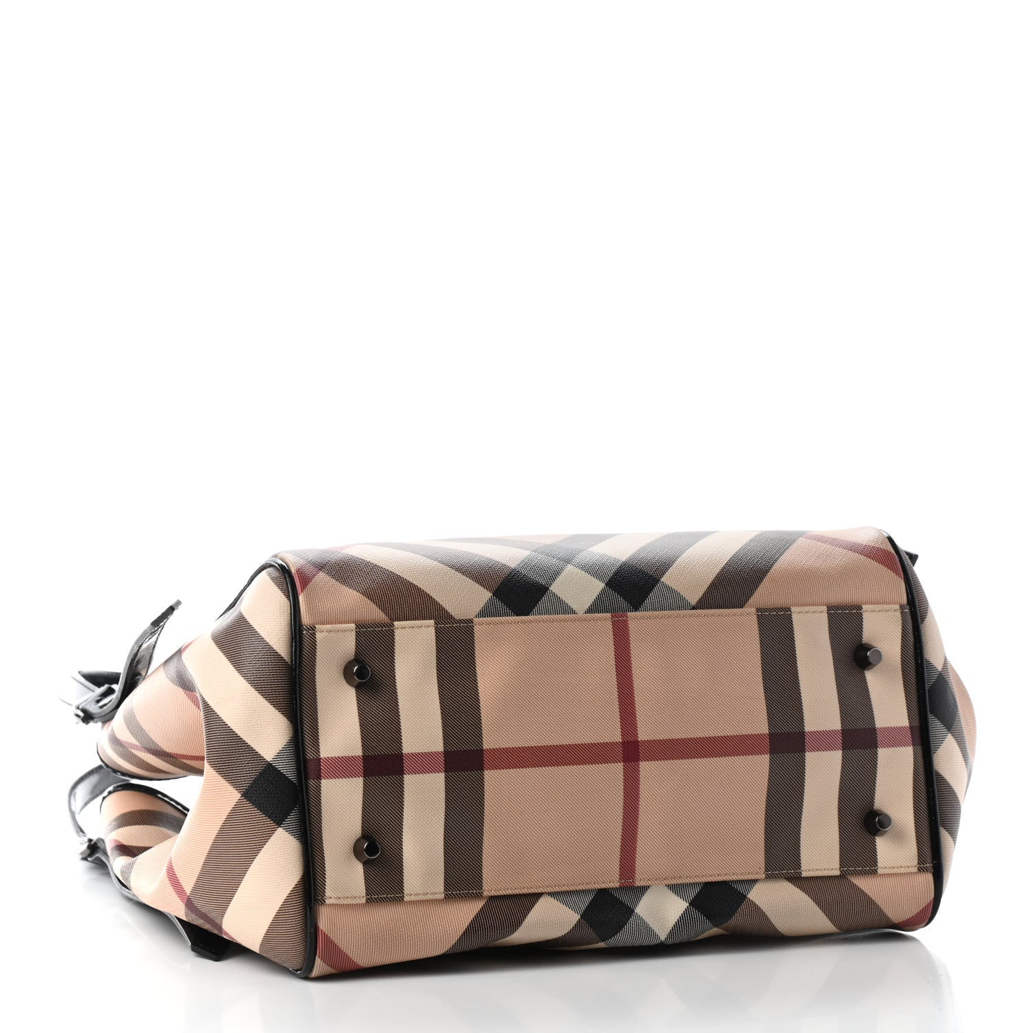 Burberry Nova Check Small Canterbury Tote Black 3 of 7