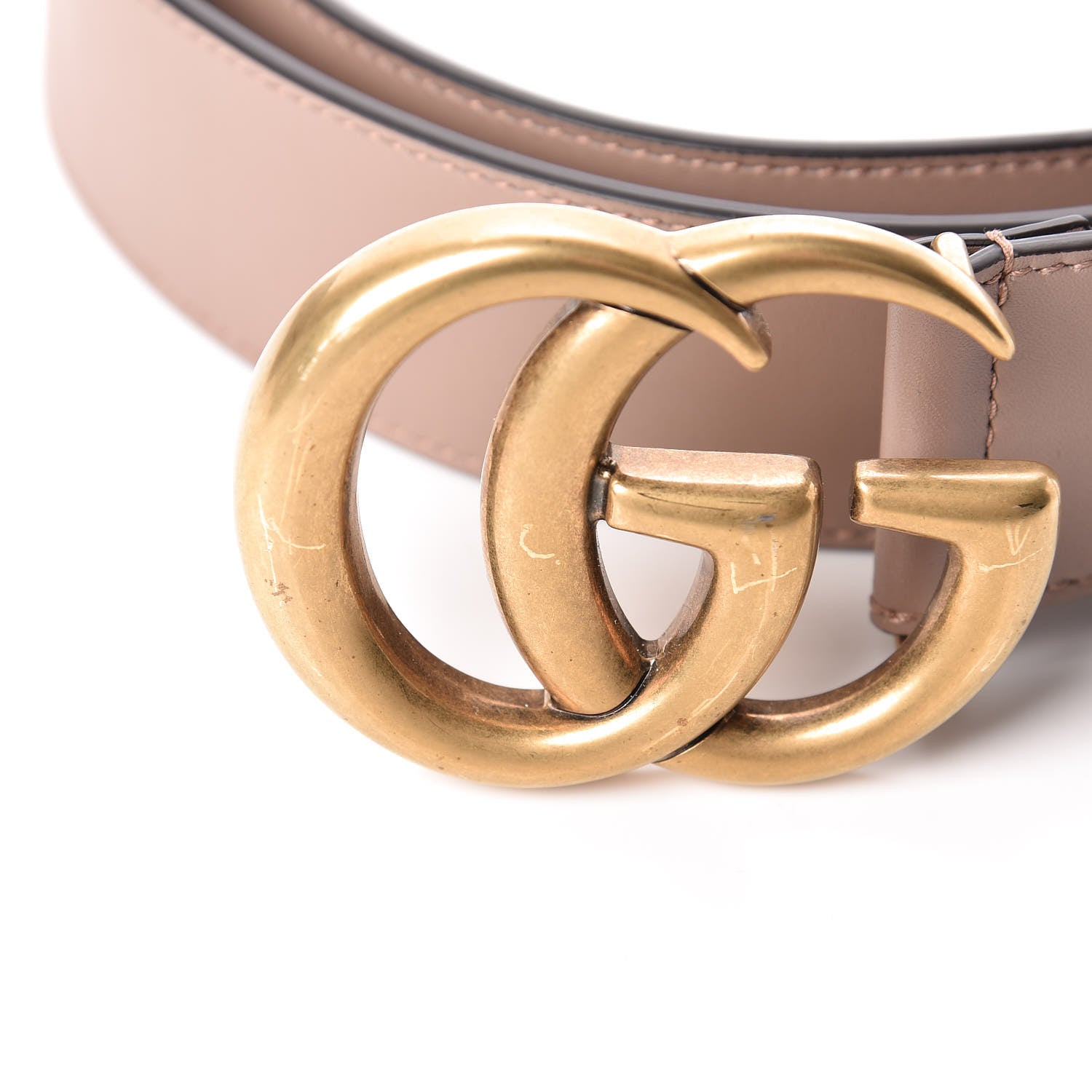 Gucci Calfskin Double G 40mm Belt 95 38 Porcelain Rose 8 of 9