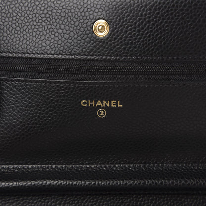Chanel Caviar Quilted Wallet On Chain WOC Black 7 of 13