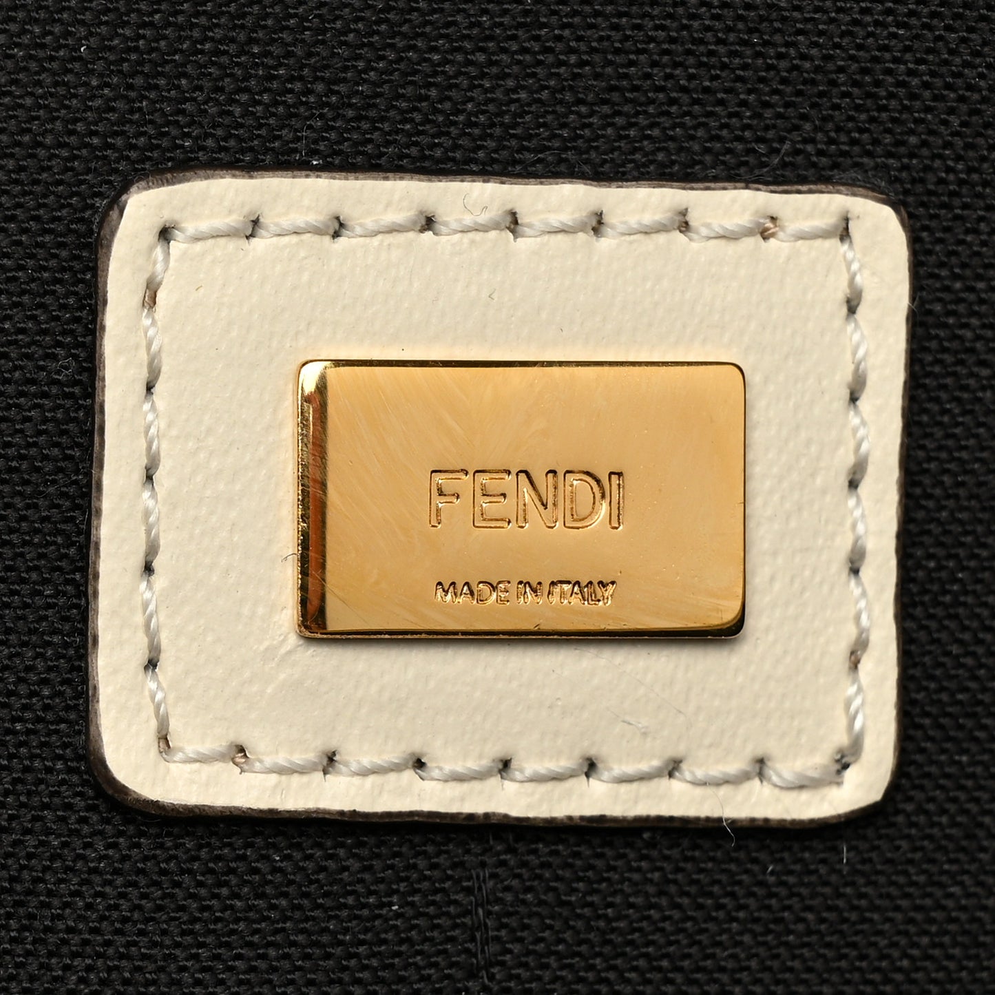 Vitello King Logo Embossed Large Flat Pouch White Ice