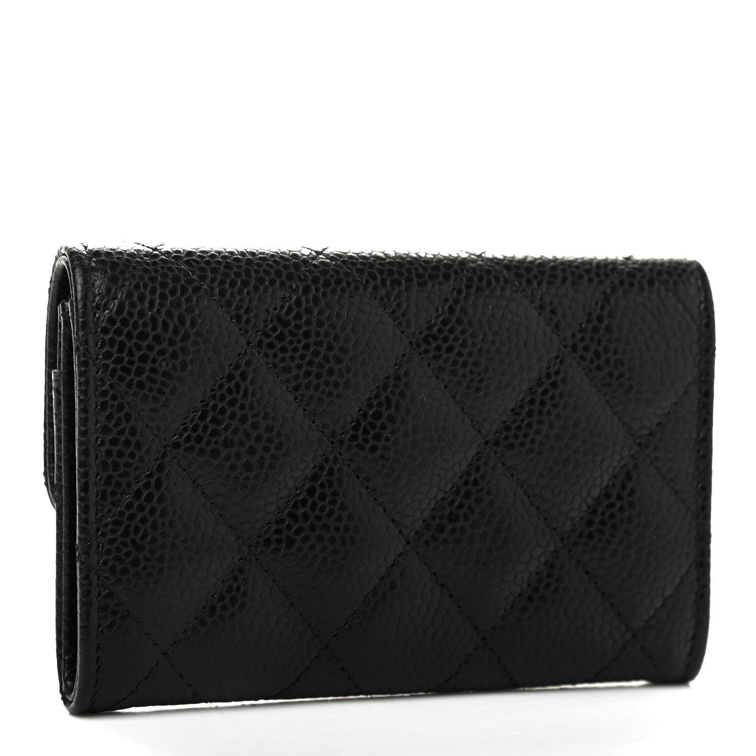Chanel Caviar Quilted Flap Card Holder Black 3 of 8