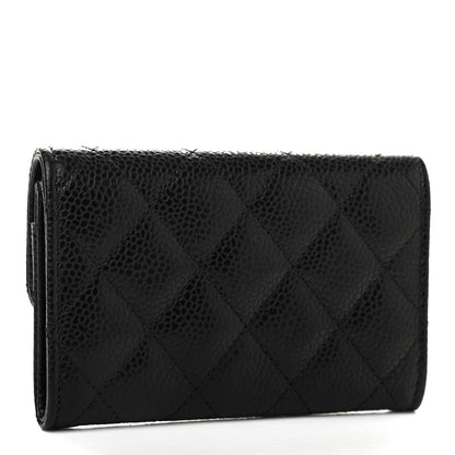 Chanel Caviar Quilted Flap Card Holder Black 3 of 8