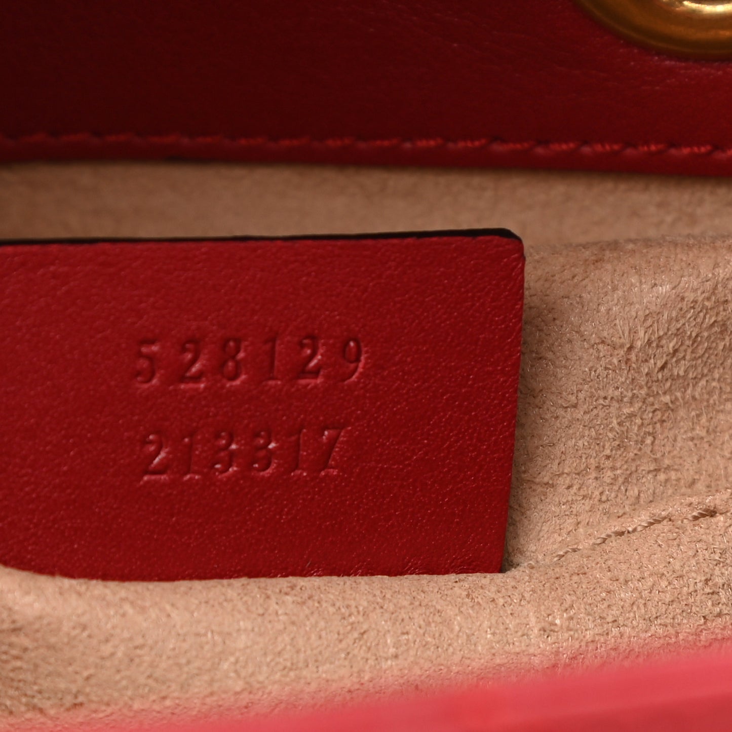 Calfskin Matelasse GG Marmont Flap Backpack Hibiscus Red