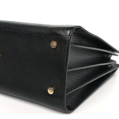 Saint Laurent Grained Calfskin Small Sac De Jour Black 10 of 10
