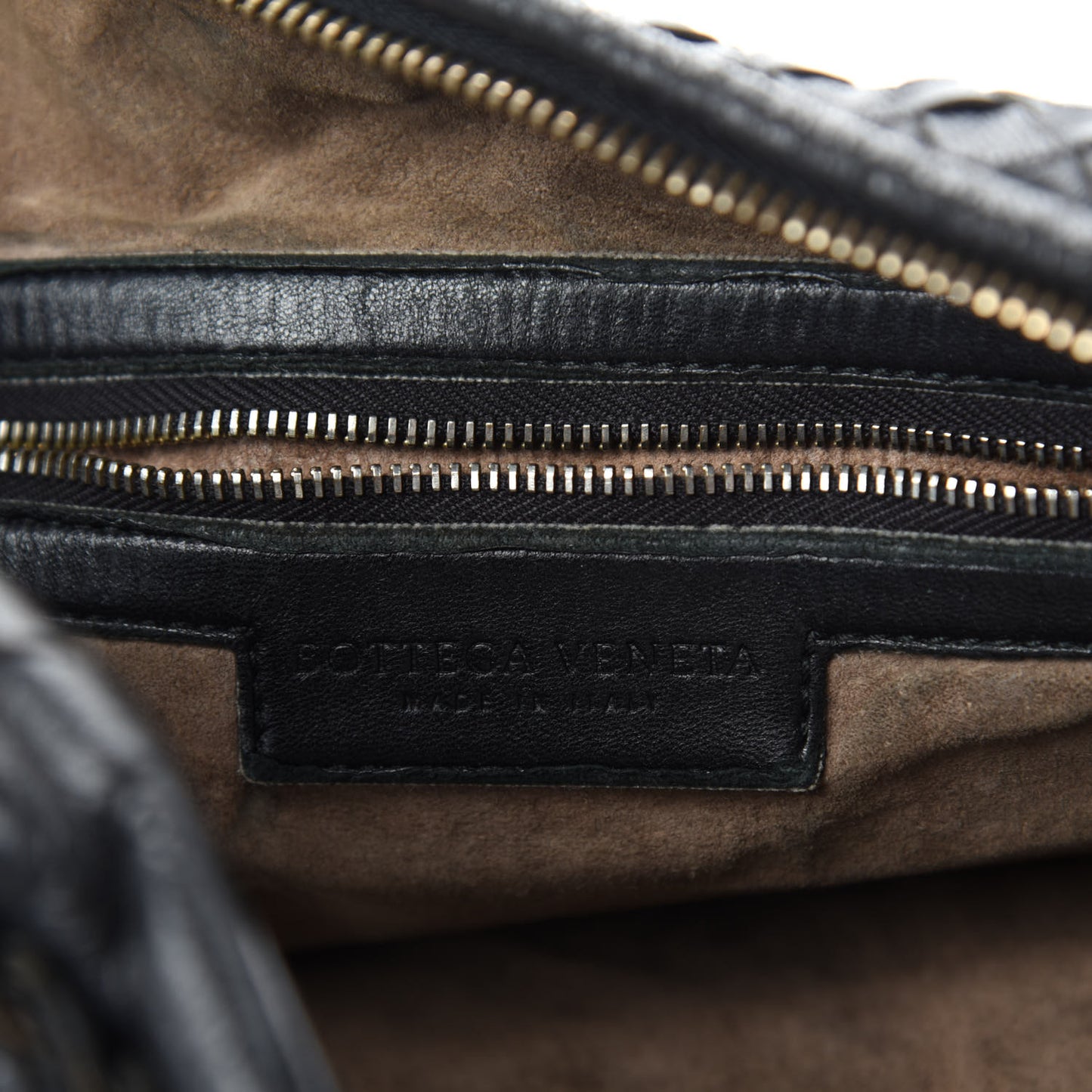 Nappa Intrecciato Medium Veneta Hobo Black