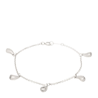 Tiffany Sterling Silver Elsa Peretti Five Station Teardrop Bracelet 1 of 3