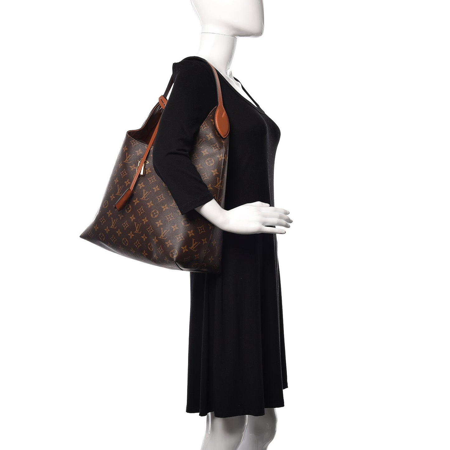 Monogram Flower Hobo Caramel