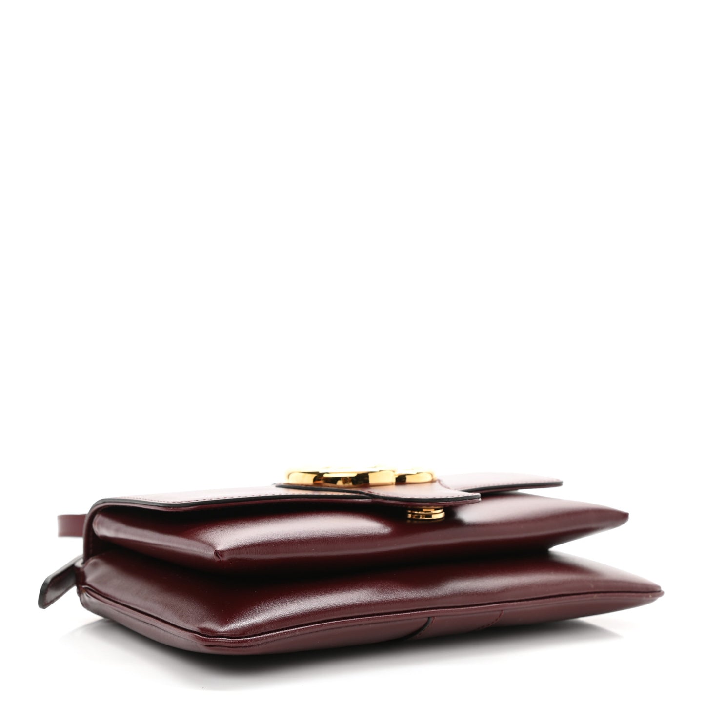 Vitello Palmellato Lux Small Arli Flap Shoulder Bag Vintage Bordeaux
