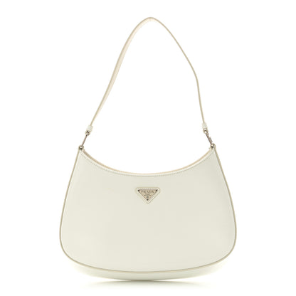 Prada Spazzolato Cleo Shoulder Bag White 1 of 9