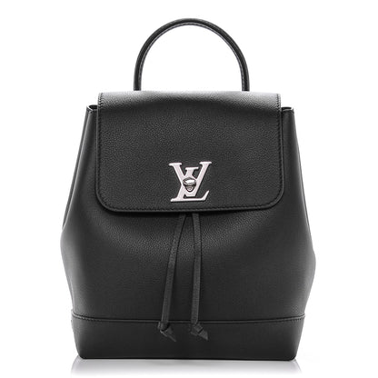 Louis Vuitton Calfskin Lockme Backpack Black 1 of 6