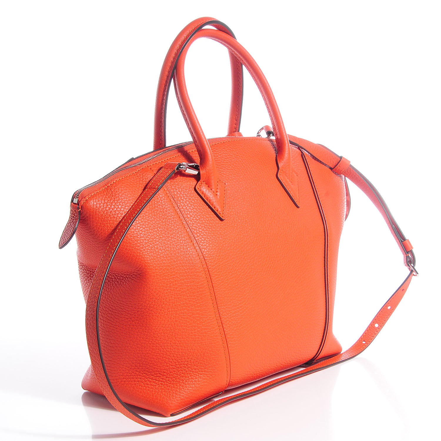 Louis Vuitton Cuir Taurillon Soft Lockit PM Clementine 3 of 8