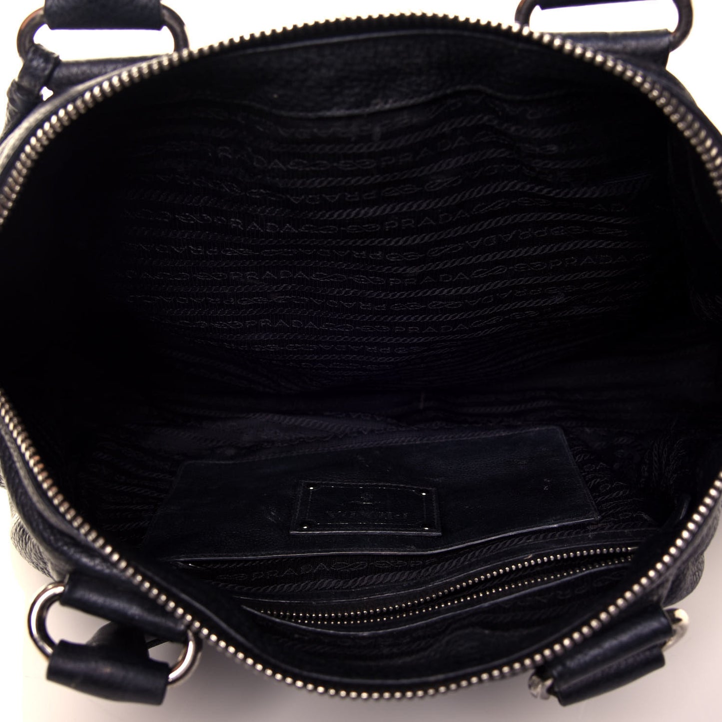 Vitello Daino Top Handle Tote Black