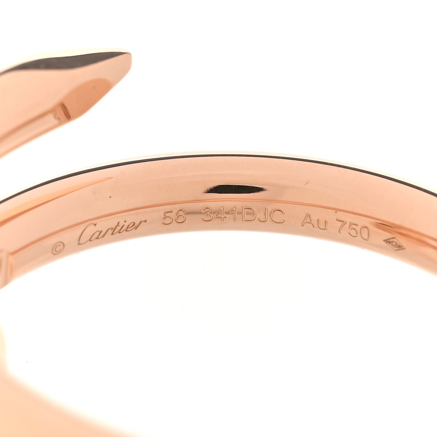 Cartier 18K Pink Gold Juste Un Clou Ring 56 7.5 5 of 6