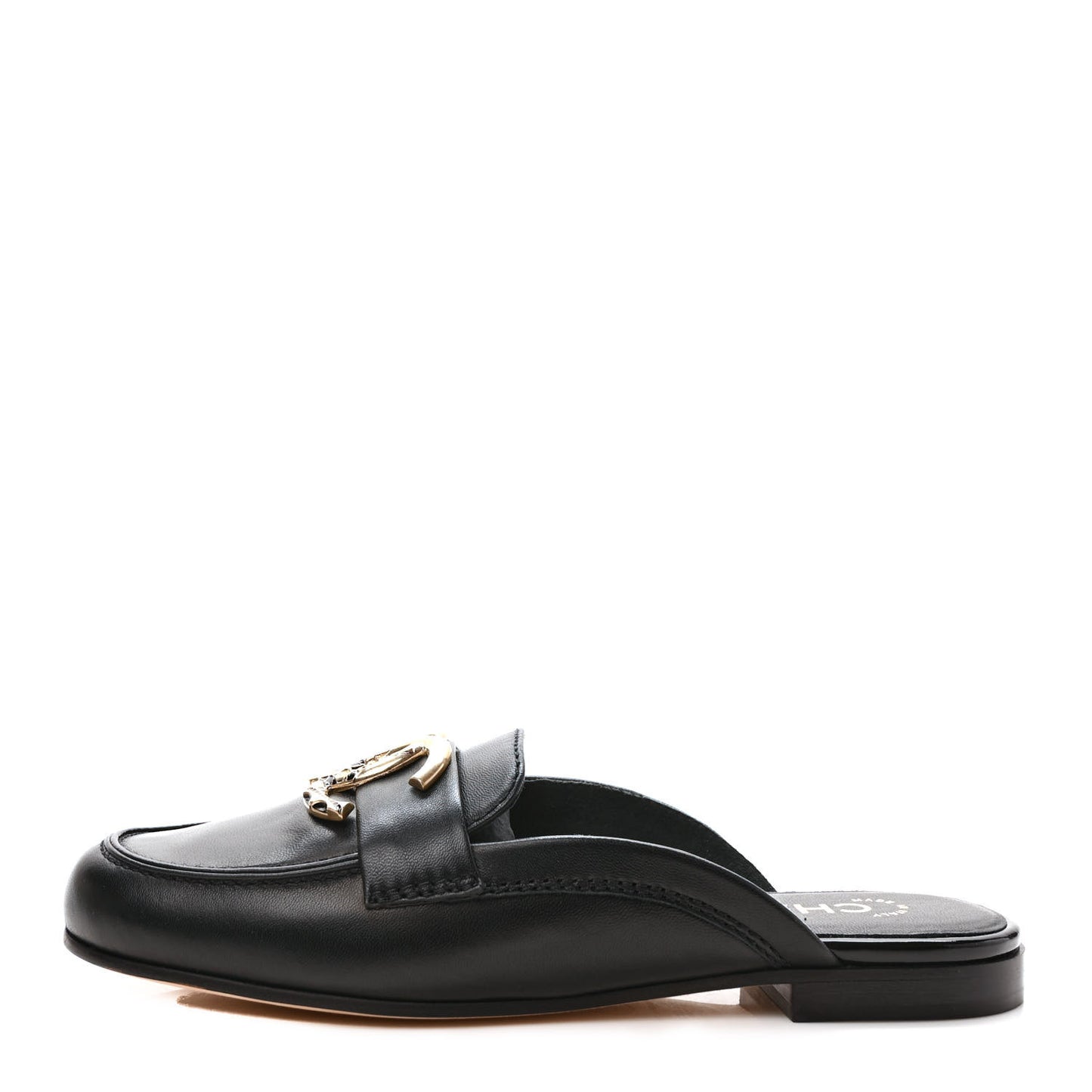 Lambskin CC Mules 35.5 Black