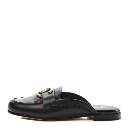 Chanel Lambskin CC Mules 35.5 Black 1 of 9